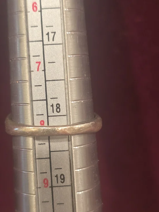 Sterling Jet/Onyx And Mother Of Pearl Ring Size 8 By ABN - Picture 5 of 5